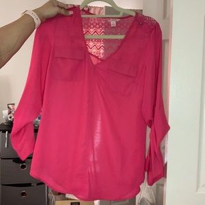 Pink blouse